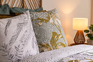 Lenjerie de pat Atmosphera Monstera, bumbac, 240x220 cm