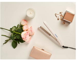 Placă de îndreptat părul Remington PROluxe S9100, plăci ceramice Ultimate Glide, OPTIheat, 230°, LCD, 9 setări de temperatură, încălzire rapidă, alb