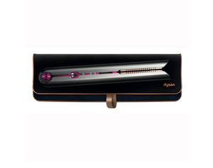 Placă de îndreptat părul Dyson Corrale HS03, 3 setări de temperatură, afișaj OLED, utilizare cu fir și fără fir, gri/fuchsia