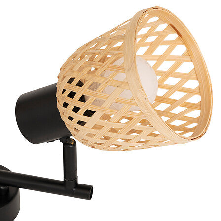 Lampă Atmosphere Lio, 28x17x18 cm, Metal, Bambus