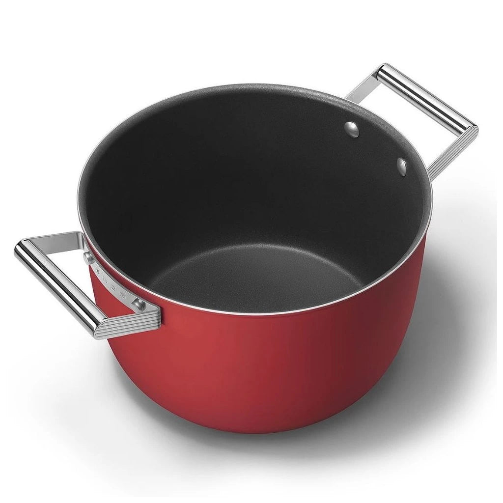 Oală Smeg CKFC2611RDM, Volum 7,7 l., Diametru 26 cm, Roșu