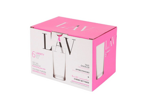 Set pahare suc LAV Liberty, 295 ml, 6 buc.