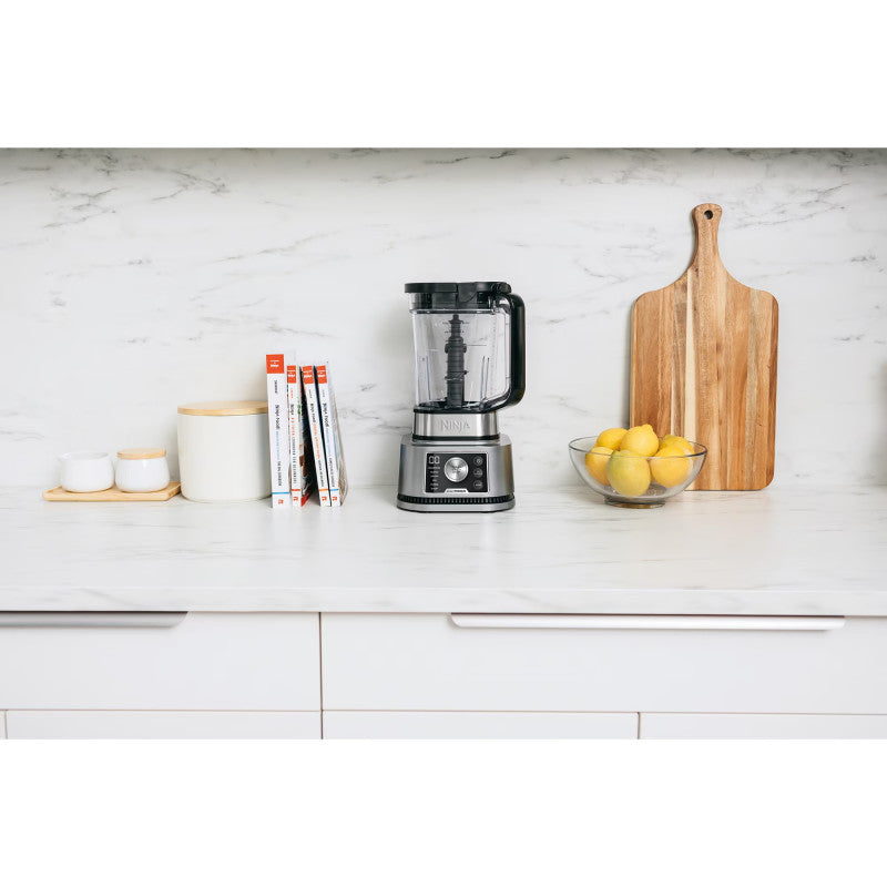 Blender Ninja CB350EU Foodi Power Nutri 3 în 1 cu Smart Torque, 1200 W, Negru/Argintiu