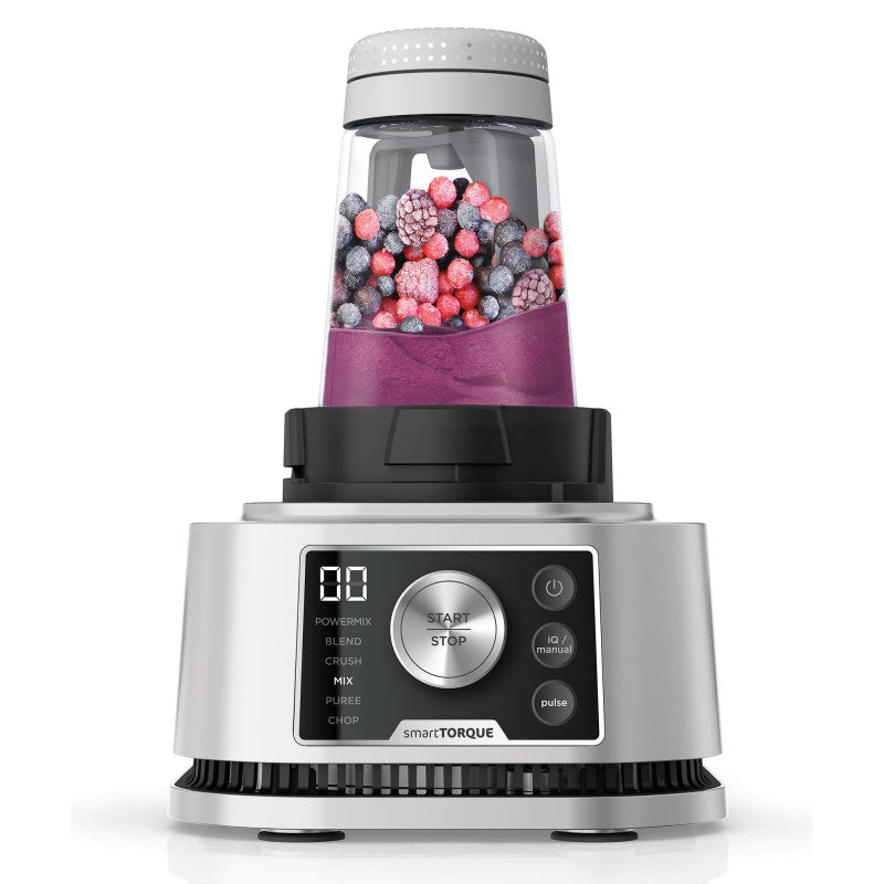 Blender Ninja CB350EU Foodi Power Nutri 3 în 1 cu Smart Torque, 1200 W, Negru/Argintiu