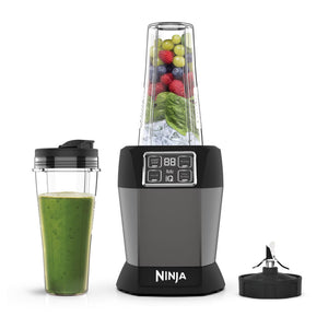 Blender Ninja BN495EU, 1000W, 700 ml, tehnologie Auto-iQ, tehnologie Ninja Blade, Gri/Negru