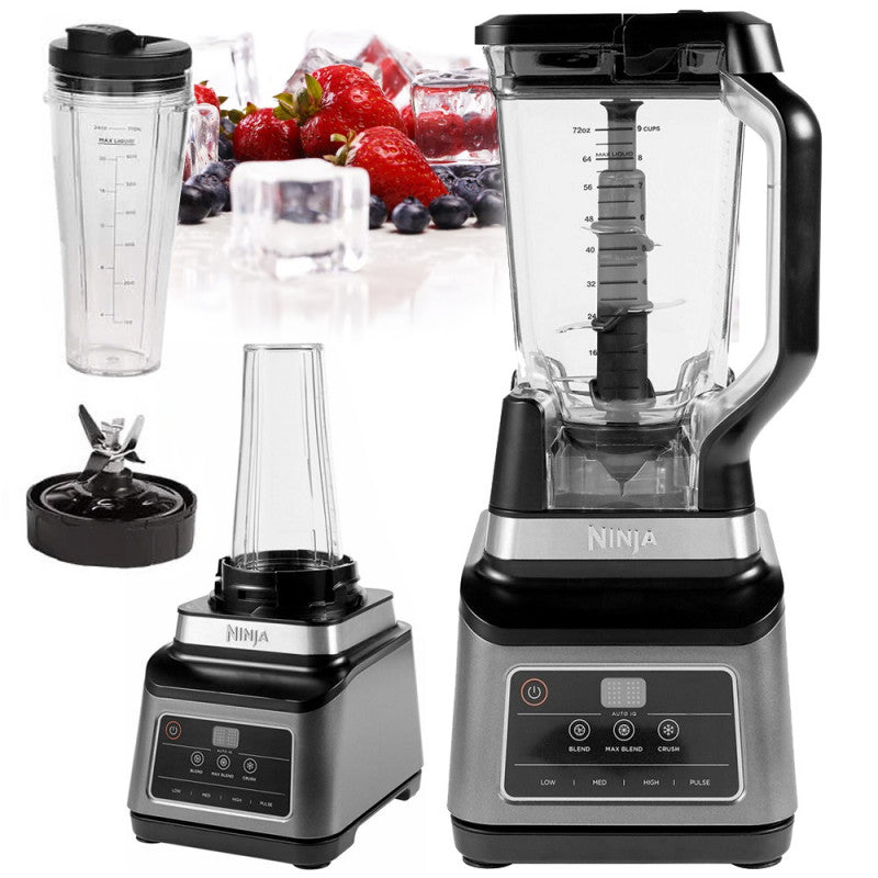Blender 2 în 1 Ninja BN750EU, 1200W, 2.1 l/700 ml, Negru