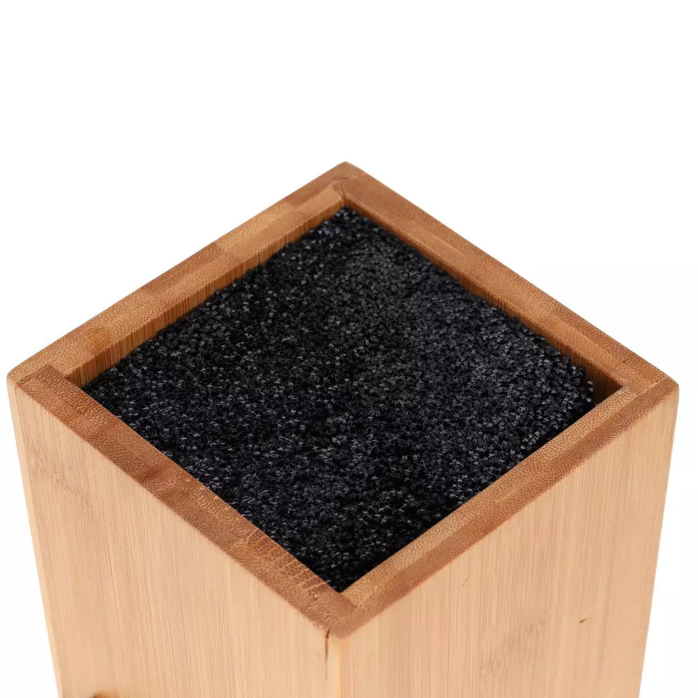 Suport pentru cuțite KingHoff 1558, Bambus, 10, 5x10, 5x25 cm