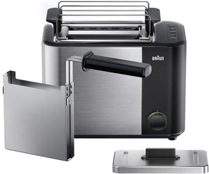 Prăjitor de pâine Braun HT5015WH, 1000W, Inox 