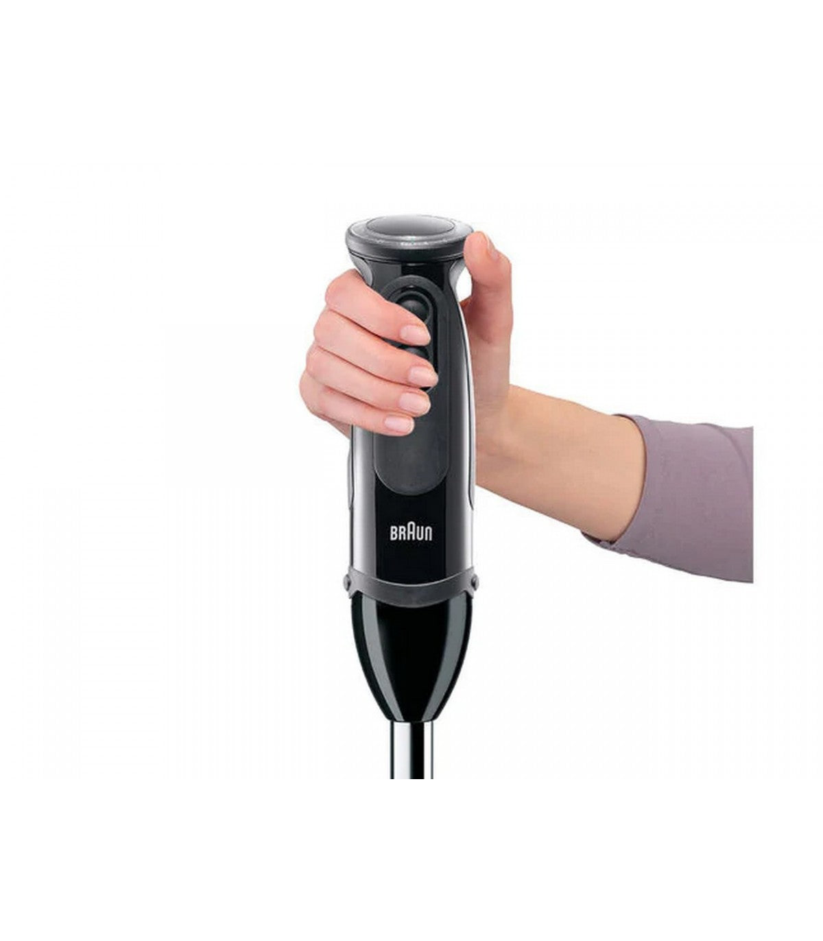 Blender Braun MultiQuick 5277 Vario, 1000 W, Cană gradată 0,6 l, Capacitate 1,5 l, Accesorii pentru piure, 21 de viteze + Turbo, Negru