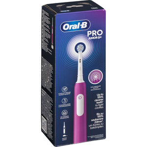 Periuță de dinți electrică, Oral-B, Pro1 JUNIOR 6+, 742891, Roz