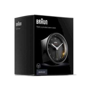 Ceas deșteptător radio-sincronizat Braun BC 07 B-DCF, Negru 8,0 cm