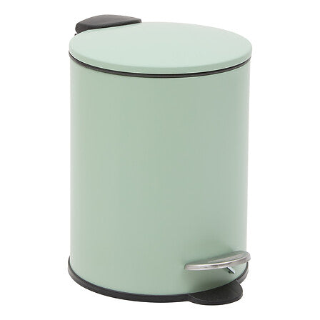 Кош за боклук с педал 5five, Метал, 3L, Зелен