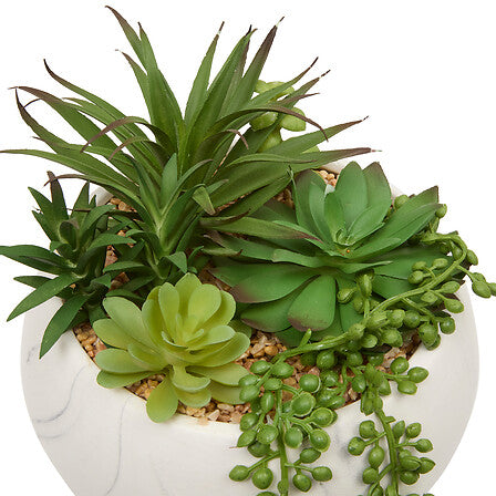 Plantă artificială Atmosphera Jesty Succulent, 18 cm