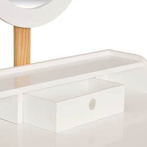 Masă de toaletă pentru copii Atmosphera Nomad, MDF, Alb