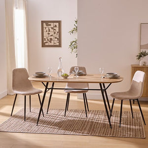 Masă de dining Atmosphera Roxas, frasin, 160x90 cm