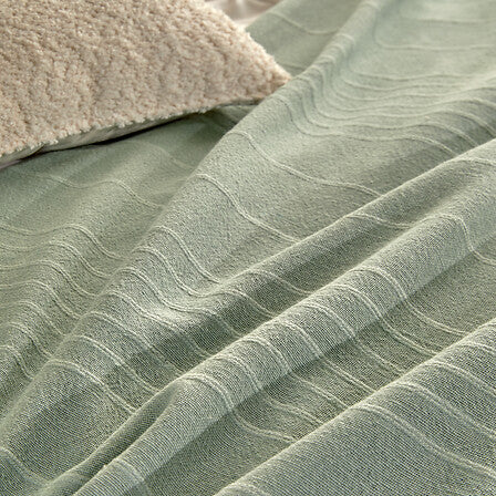 Покривало за легло atmosphera Anjali, Селадон, 230×250 cm, Памук