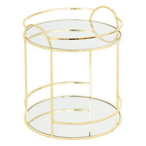Декоративна табла с огледало atmosphera Feel Mirror, Златна, H24