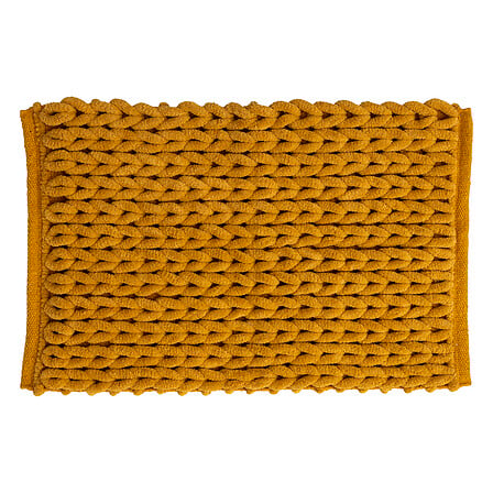 Килимче за баня 5five Colors, Полиестер, 50 x 75 cm, Горчица