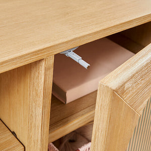 Comodă TV Atmosphere Lousada, 2 uși și 1 raft, 160x40x55 cm, salcâm, MDF