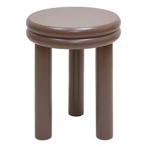 Кръгла кафе маса atmosphera Plump, MDF, Ø40 cm, Шоколадово сиво