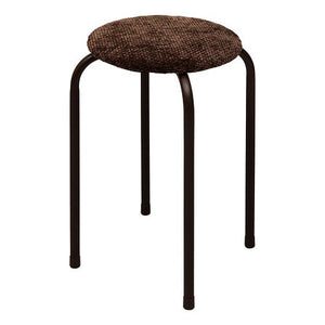 Табуретка 5five Velvy, Метал и кадифе, Кафява, 38 cm