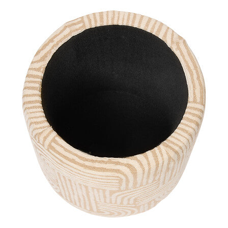 Taburet de depozitare Atmosphera Nubo, Chenille, Bej, 31 cm
