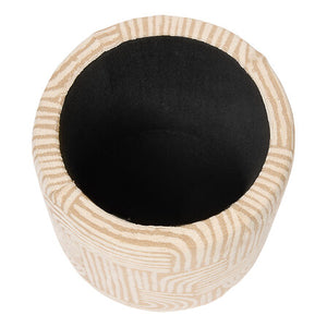 Taburet de depozitare Atmosphera Nubo, Chenille, Bej, 31 cm