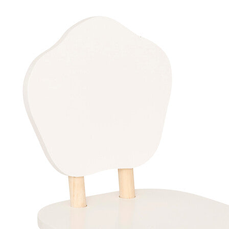 Scaun pentru copii Atmosphere Douceur Organic, MDF, Alb