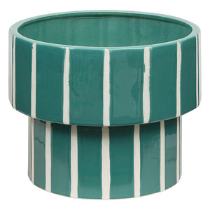 Ghiveci Atmosphera Flow, Ceramică, Verde, Ø30 cm