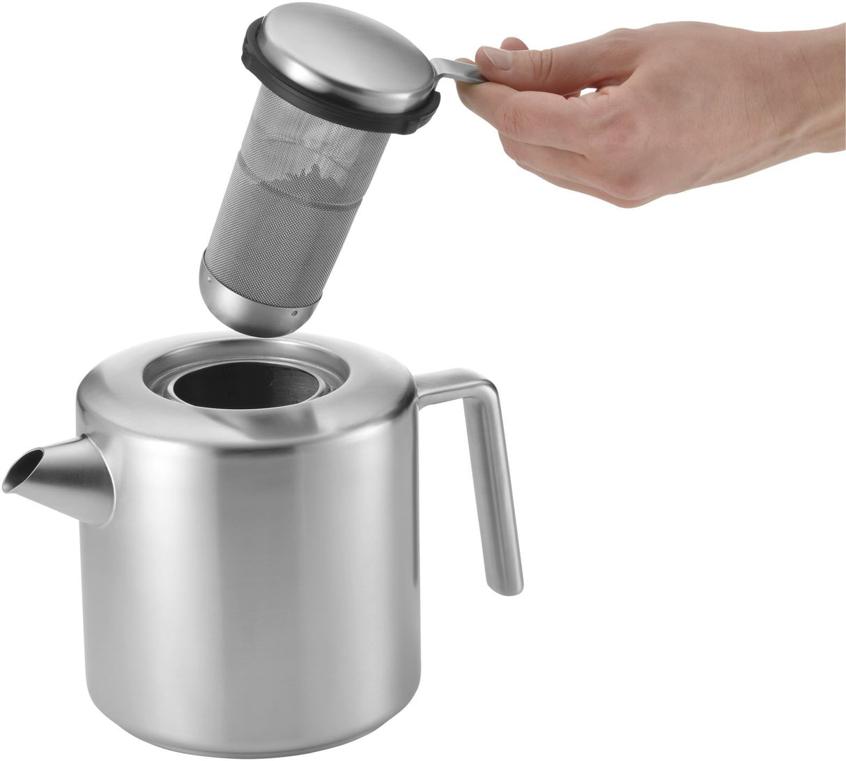 Fierbător cu infuzor și cană WMF Kult, inox, 1,2 l