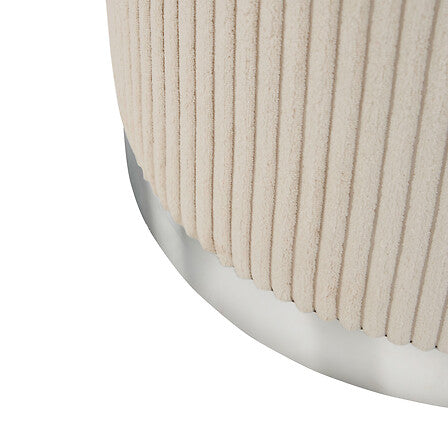 Puf Atmosphera Sylia, catifea de rapiță, Ø38 cm