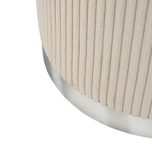 Puf Atmosphera Sylia, catifea de rapiță, Ø38 cm