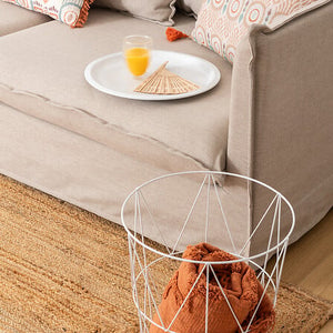 Masă laterală Atmosphera Kumi, Metal, Ø37 cm