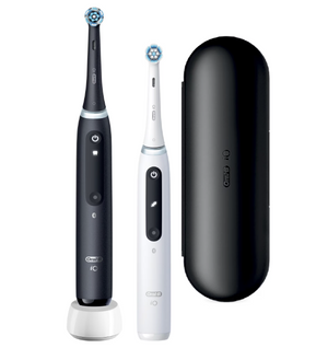 Periuță de dinți electrică Oral-B iO 5 41512, cu a doua duză, alb-negru