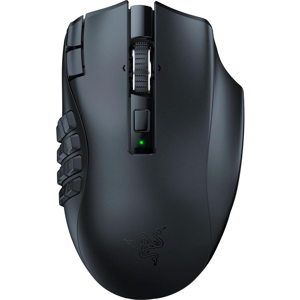 Mouse de gaming wireless Razer Naga V2 HyperSpeed, negru