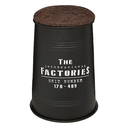 Puf Atmosphera Joao, Metal, Negru