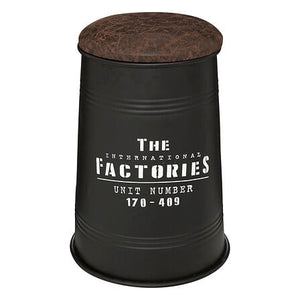 Puf Atmosphera Joao, Metal, Negru