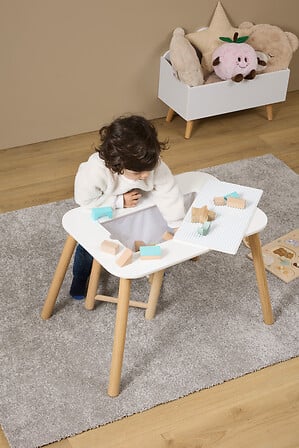 Masă pentru copii 2 în 1 atmosferă Buldy, MDF