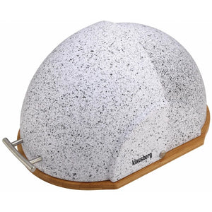 Cutie de pâine și tocătoare Klausberg 7094, bambus, alb