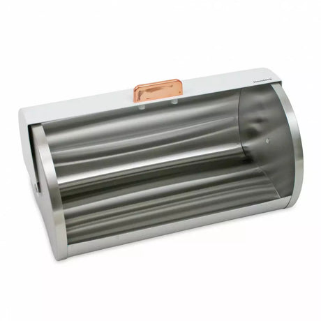 Cutie pentru pâine Klausberg 7270, 39 cm, Metal, Alb/argintiu