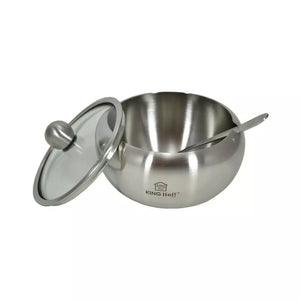 Zahărniță cu lingură KINGHOFF 3725, Oțel, Lucios