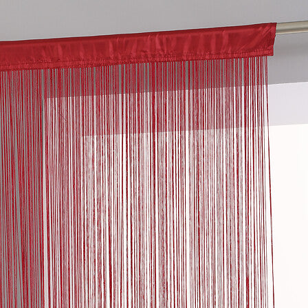 String curtain 90 x 200 cm red