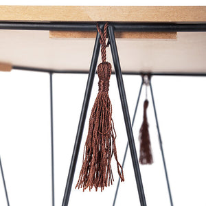 Masă laterală Atmosphera Kumi, Metal, Design etno, Octogonală