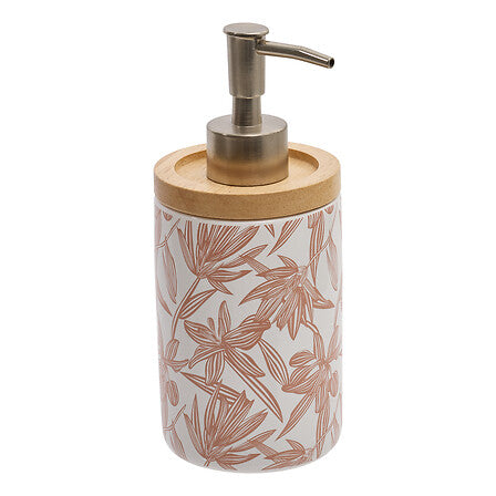 Дозатор за сапун 5five Bloom, Керамика, 398 ml, Розов