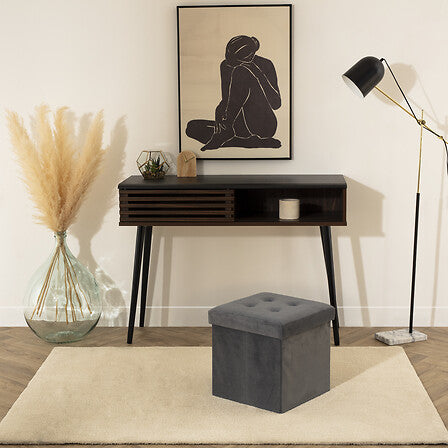 Puf cu atmosferă de depozitare Lysandre, pliabil, catifea