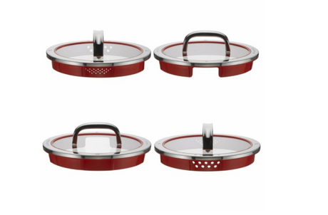 Set de cratițe WMF cu capac, inox, 9 piese
