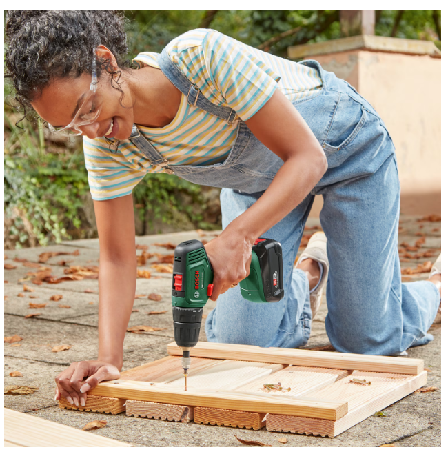 Mașină de găurit Bosch Easydrill, 18V-40, cu baterie, 1x 2.0Ah + încărcător AL18V-20, Verde