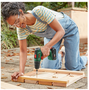 Mașină de găurit Bosch Easydrill, 18V-40, cu baterie, 1x 2.0Ah + încărcător AL18V-20, Verde