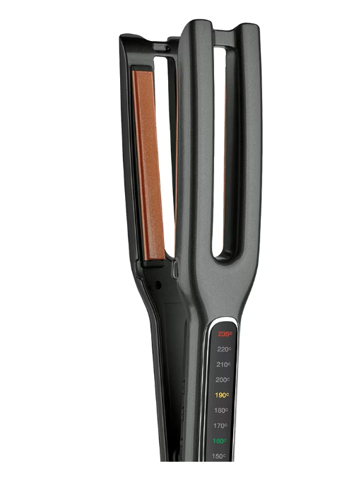 Placă de îndreptat părul REVLON One-Step Double Straight RVST2204E, 4 plăci ceramice, 10 setări de temperatură, afișaj LCD