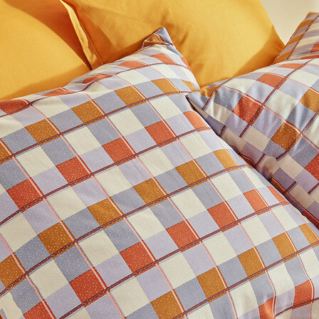 Спално бельо atmosphera Modern Checks, Теракота, 240×220 cm, Памук